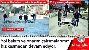 Dinar Belediyesi Yol Bakım Çalışmalarına Hız Kesmeden Devam Ediyor