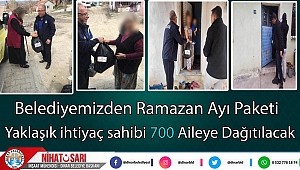 Dinar Belediyesinden ihtiyaç sahibi ailelere ramazan ayı paketi 