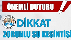 Dinar Belediyesinden Su Kesintisi Hakkında Duyuru
