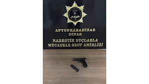  Dinar'da Aranan ve Tabanca İle Yakalanan Şahıs Tutuklandı