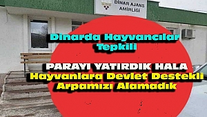  Dinar’da Hayvancılar TMO Afyonkarahisar Müdürlüğüne Tepki Gösterdi