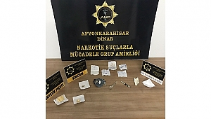  Dinar'da polis eroin yakaladı