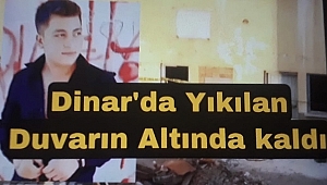 Dinar Eski Soğuk Hava Deposunda 1 Kişi Duvarın Altında Kaldı 