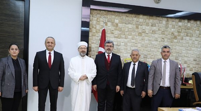 DİYANET İŞLERİ BAŞKANI PROF. DR. ALİ ERBAŞ´DAN ZİYARET