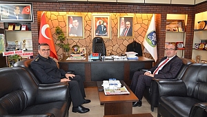 İL JANDARMA KOMUTANLIĞINDAN BAŞKAN MUSTAFA ÇÖL’E ZİYARET