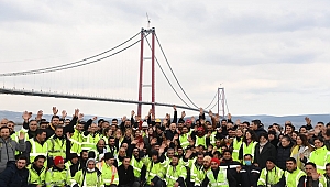 KARAİSMAİLOĞLU: 1915 ÇANAKKALE KÖPRÜSÜ ÇALIŞANLARI İLE BİRARAYA GELDİ..