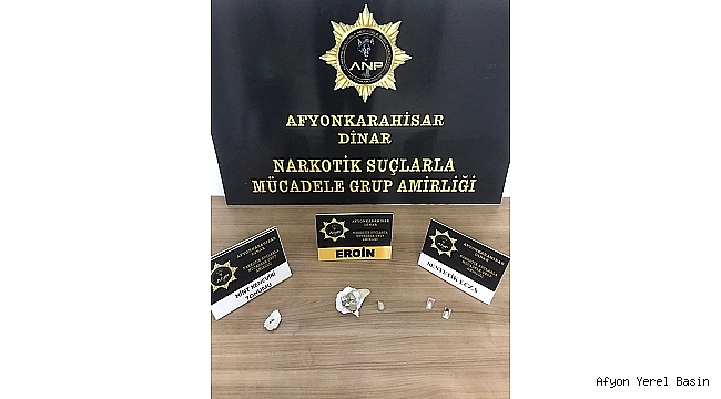 Başmakçı ve Dinar’da Polis Eroin Yakaladı