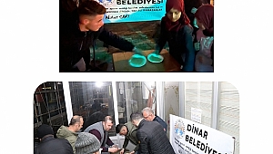  Dinar Belediyesinden Helva İkramı