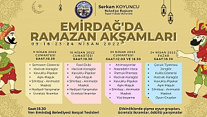 Emirdağ Belediyesinin Ramazan Şenlikleri Programı Dolu Dolu