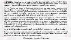 Nüfus ve Vatandaşlık İşleri'nden e-Devlet Verileri Sızdırıldı İddiasına Yalanlama