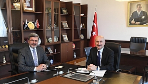 Özkaya, Bakan Karaismailoğlu ile TBMM’de bir araya geldi.