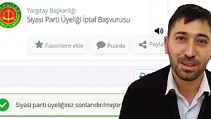 İYİ PARTİDEN İSTİFA ETMEK İSTEYEN MUHTARI BULUYOR..