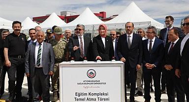  AFSÜ, Zafer Sağlık Külliyesi Eğitim Kompleksinin Temeli Vali Yiğitbaşı'nın Katılımıyla Atıldı