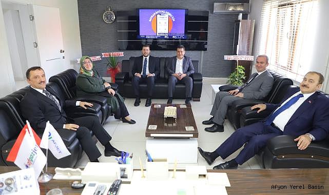 AK PARTİ HEYETİNDEN AFJET GENEL MÜDÜRÜ KARA’YA HAYIRLI OLSUN ZİYARETİ