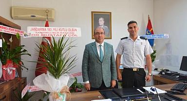 BAŞKAN MUSTAFA ÇÖL’DEN İLÇE JANDARMA KOMUTANLIĞINA ZİYARET