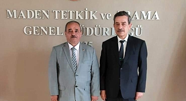 Başkan Şahin, MTA Genel Müdürü Vedat Yanık ile Sıcak Su Konusunu Görüştü