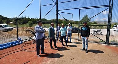 HÜDAİ KAPLICALARINA FUTBOL SAHASI YAPILIYOR