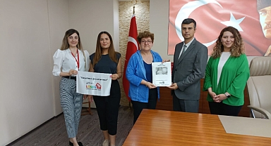 Lösemili Çocuklar Sağlık ve Eğitim Vakfından Müdür Korkmaz'a ziyaret..