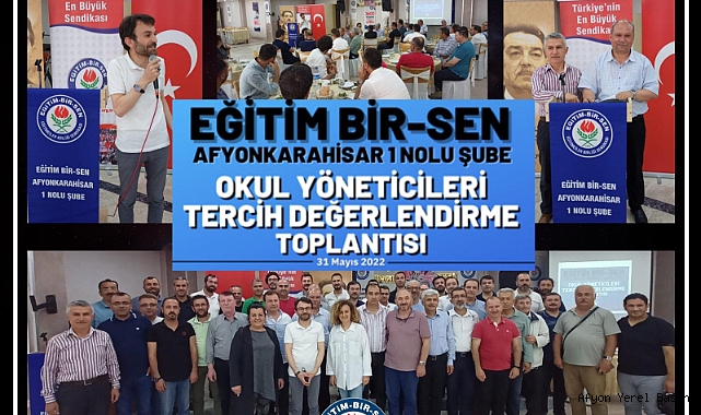 OKUL YÖNETİCİLERİ TERCİH DEĞERLENDİRME TOPLANTISI YAPILDI