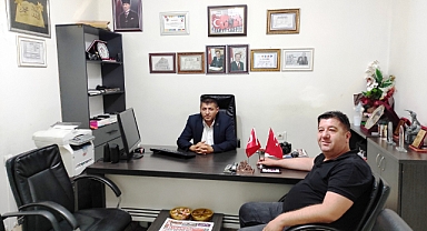 YARIM ELMA MÜDÜRÜNDEN AFYON YEREL BASIN'A ZİYARET..