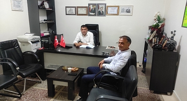 YIPRAK MUHTARI BAYRAM ARSLAN'DAN AFYON YEREL BASIN'A ZİYARET..