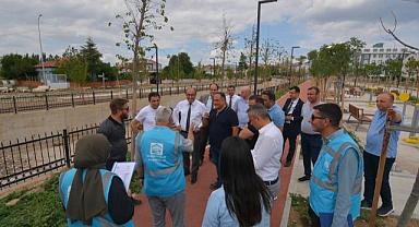 BAŞKAN DR. MUSTAFA ÇÖL MİLLET BAHÇESİ VE TOKİ’DE İNCELEMLERDE BULUNDU