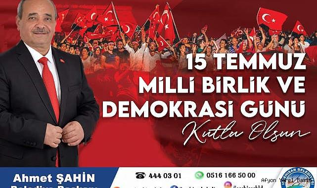 Başkan Şahin’den,