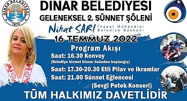  Başkan Sarı, “Sünnet Şölenimize tüm halkımızı davet ediyorum”