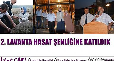  Belediye Başkanı Nihat Sarı, 2. Lavanta Hasat Şenliğine katıldı