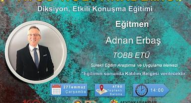 DİKSİYON, ETKİLİ KONUŞMA EĞİTİMİ DÜZENLENECEK