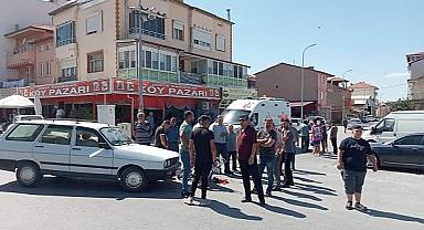  Dinar'da Kaza: Motosiklet Sürücüsü Yaralandı