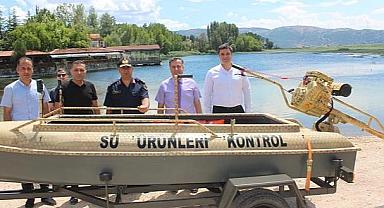 Dinar Karakuyu Gölünde Denetimlerde Kullanılacak Tekne