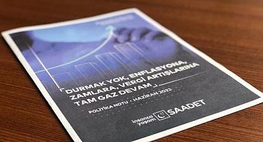 ‘’KAŞIKLA VERİLEN ZAM KEPÇEYLE GERİ ALINMASIN!’’ 