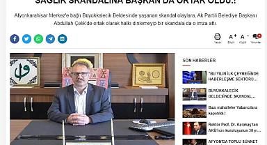 YAPILAN HABERE TEHDİT MESAJI.!