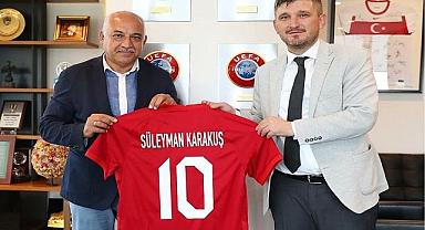Başkan Karakuş ve Yönetim, TFF Başkanı Mehmet Büyükekşi'yi ziyaret etti