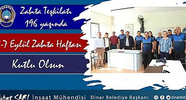 Belediye Başkanı Nihat Sarı, “Zabıta Teşkilatımız 196 yaşında”