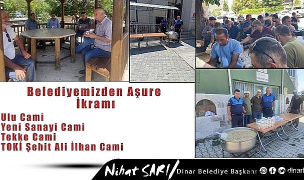 Dinar Belediyesinden Aşure İkramı
