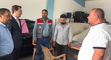 Saadet Partisi’nden Galericiler Sitesi’ne geçmiş olsun ziyareti.