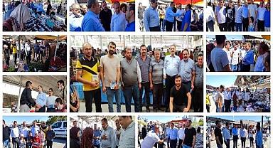 AK PARTİ HEYETİNE PAZARCI ESNAFINDAN BÜYÜK TEVECCÜH