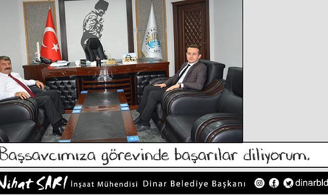 Başsavcı Vurmaz’dan Belediye Başkanı Nihat Sarı’ya nezaket ziyareti