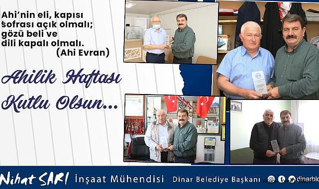 Belediye Başkanı Nihat Sarı, “Ahilik Haftası Kutlu Olsun”