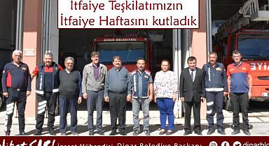 Belediye Başkanı Nihat Sarı, İtfaiye Teşkilatımızın İtfaiye Haftasını kutladı