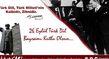 Belediye Başkanı Nihat Sarı, “Türk Dil Bayramımız Kutlu Olsun”