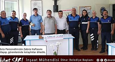 Belediye Başkanı Nihat Sarı, Zabıta Personelimizin haftasını kutladı