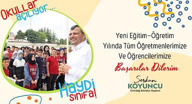 Emirdağ Belediye Başkanı Serkan Koyuncu'dan Yeni Eğitim-Öğretim Yılı Kutlama Mesajı