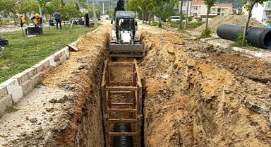 UYDUKENT YAĞMURSUYU ŞEBEKE HATTI ÇALIŞMALARI DEVAM EDİYOR