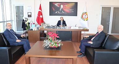 BAŞKAN HÜSNÜ SERTESER'E TEBRİK ZİYARETİ