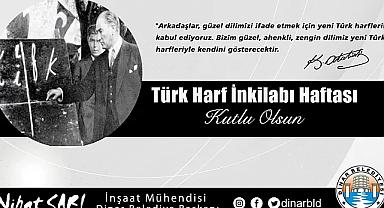 Belediye Başkanı Nihat Sarı'dan Türk Harf Devrimi Haftası Mesajı