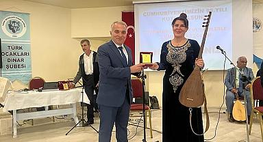 Dinar Kaymakamı Kemal Duru Cumhuriyet Şölenine Katıldı