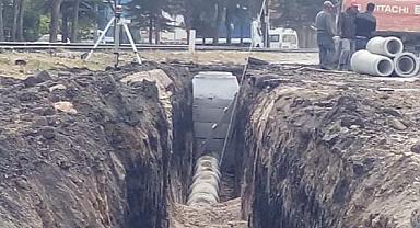 KANALİZASYON HATTI ÇALIŞMALARI SÜRÜYOR